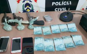 Drogas, armas de fogo, dinheiro e vrias pessoas presas durante operao da Polcia Civil em Miracema do Tocantins