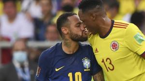 Neymar e Mina ficam cara a cara em Colmbia x Brasil